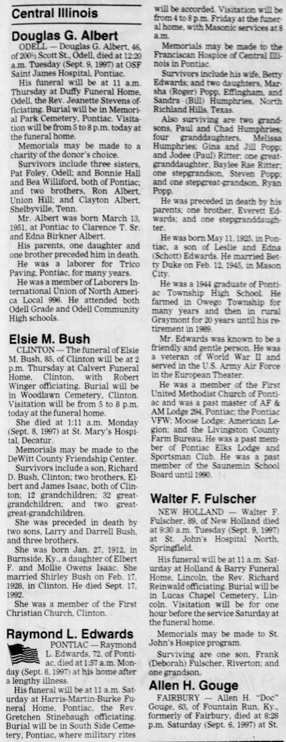 Raymond Leslie Edwards Obit
